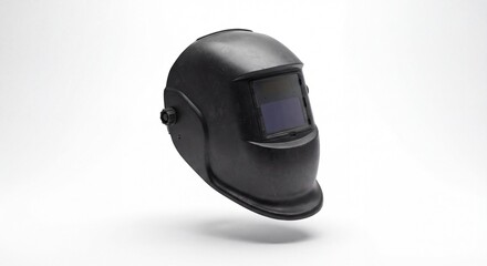 Obraz premium Black Welding Helmet Safety Mask Isolated on White Background