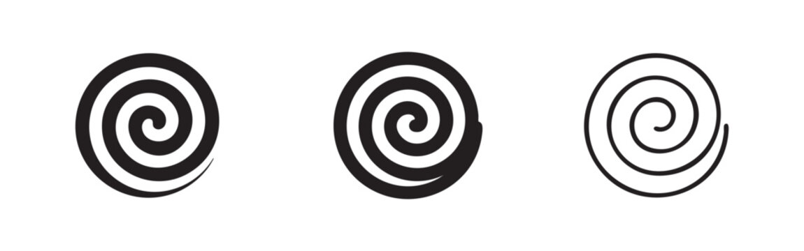 Spiral icon set