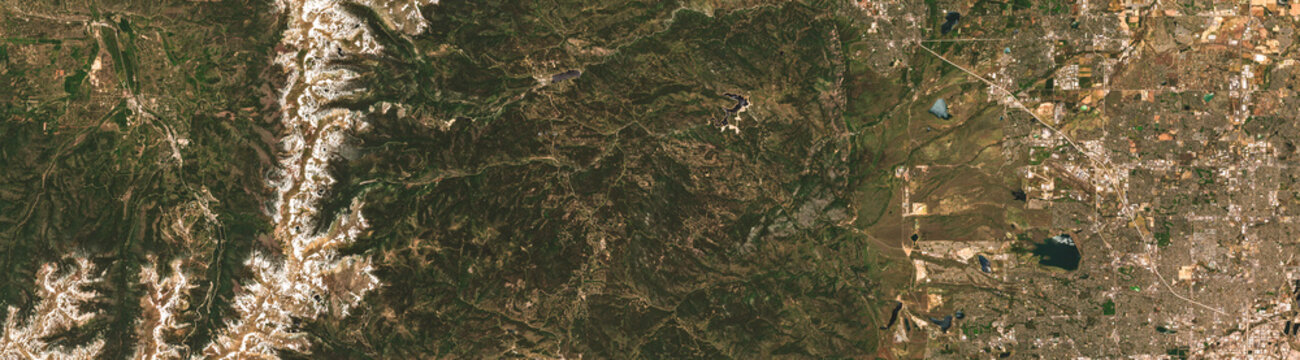 Denver on open data satellite image