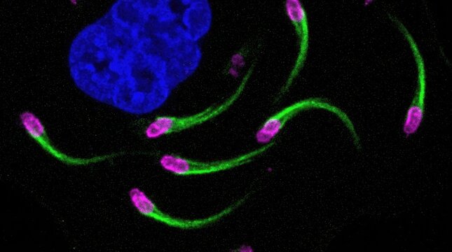 Rickettsia rickettsii Intracellular Actin Tail, Fluorescence Confocal