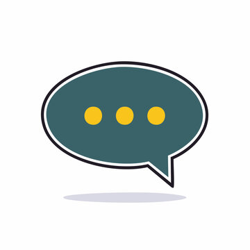 Speech bubble with ellipsis icon