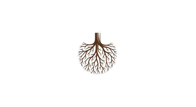 Bronchial tree lung airways model.
