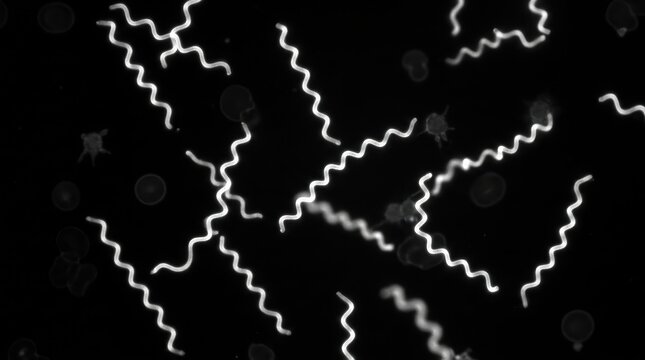 Borrelia burgdorferi Flat Wave Morphology, Darkfield Peripheral Blood