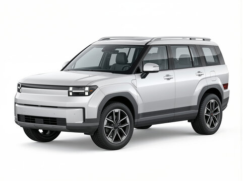 Silver SUV, modern car, vehicle, automotive design, luxury SUV