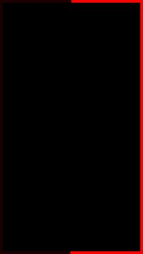 Thin red line border animates across black background, signifying progress or a border alert in a minimalist motion graphic