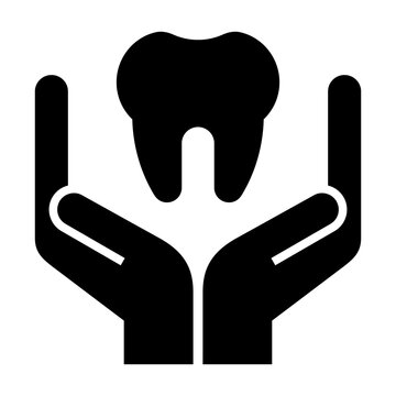 Dental services icon. Dentistry symbol. Dental care and stomatology protection sign.