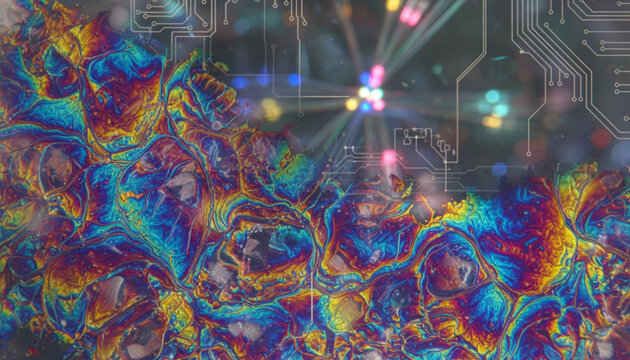 Nematic liquid crystals texture under polarized light optical physics