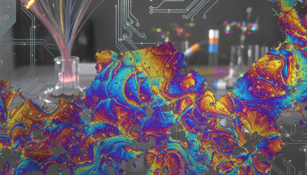 Nematic liquid crystals texture under polarized light optical physics