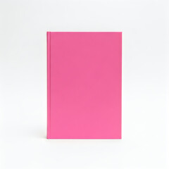 Fototapeta premium Pink hardcover notebook standing upright