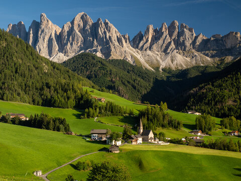 Santa Magdalena, Val di Funes, Bolzano, South Tyrol, Dolomites, Italy

