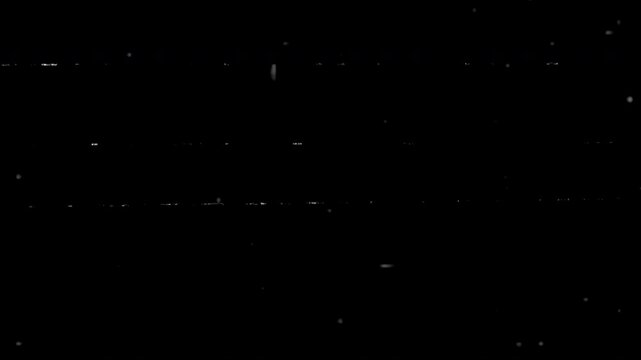 Authentic VHS tape noise background with retro static distortion and tracking glitch, overlay black background
