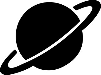 Saturn planet, ringed world and galaxy icon in flat style vector, space, cosmic, astronomy, orbit, universe symbols bundle © AbdulJabbar