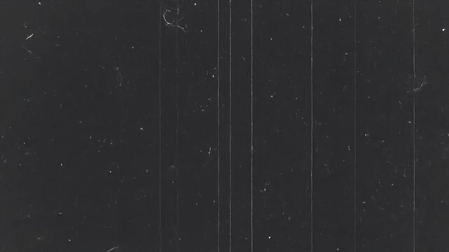 Minimalist pure film texture overlay with fine vertical scratches and white dust particles on dark charcoal grey background