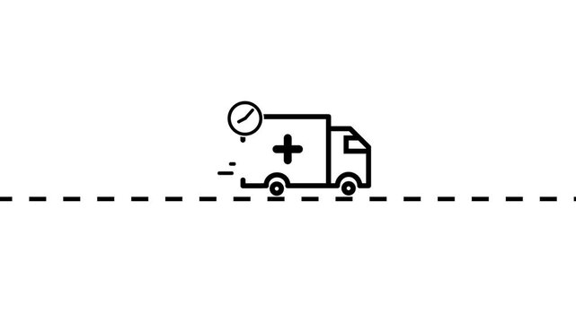delivery truck Icon of nice animated for your feedback rating videos easy to use with Transparent Background