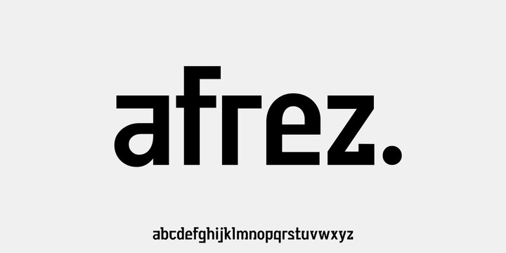Afrez Font, Elegant lowercase fashion inspired sans serif font with clean lines, perfect for branding, logos, and vector design