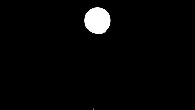 Small circle shape dripping white liquid, paint, milk or ice cream, isolated on black background