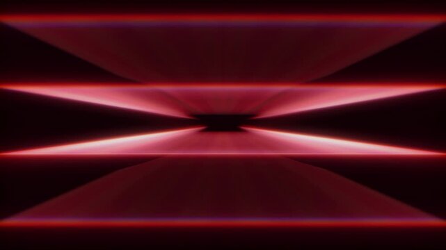 Red glowing futuristic horizon beam with abstract sci-fi energy motion
