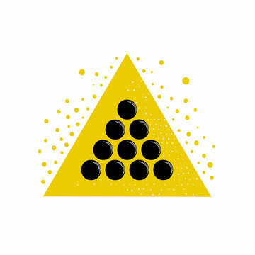 Billiard Balls Triangle Graphic
