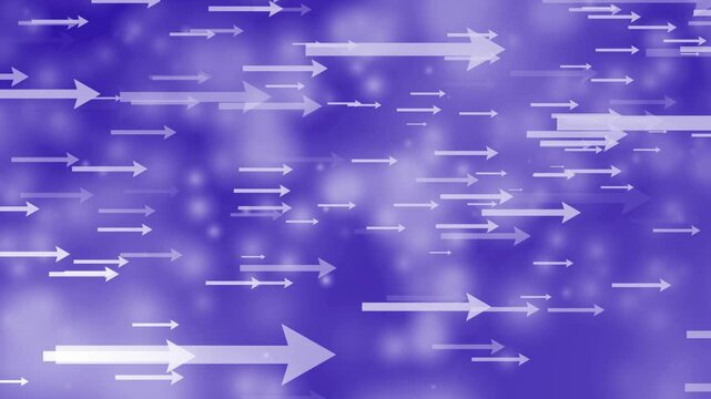 Arrow Going Up Clean Blue Line Gradient Background Loop Material