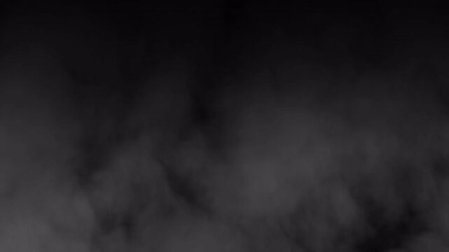4k stock | Cinematic smoke moving fog overlay transparent alpha channel background for video editing and dramatic atmospheric effects.