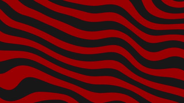 Abstract wavy stripe animation background with flowing curved line pattern. Seamless optical motion texture, modern dynamic wave loop backdrop