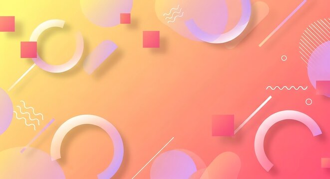 鮮やかで楽しい幾何学模様の背景デザイン