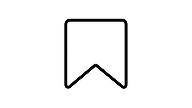 Animation of save buttons in social networks. 4K with alpha channel.
