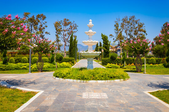 Sehit Fethi Bey Park in Fethiye city in Mugla Province, Turkey