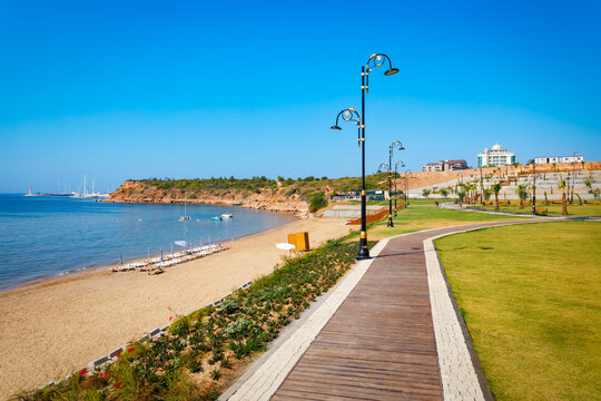 Didim public city beach in Turkey