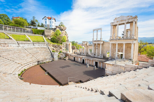 Roman theatre of Philippopolis in Plovdiv city