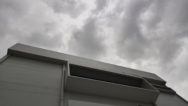 black and white clouds