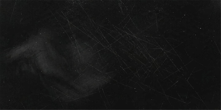 A dusty chalkboard surface with faint chalk markings and visible scratches.