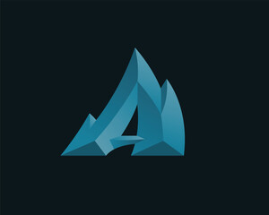 Fototapeta premium Abstract Modern Letter A Logo Design