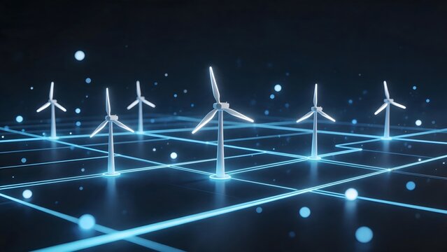 Wind turbines in digital network