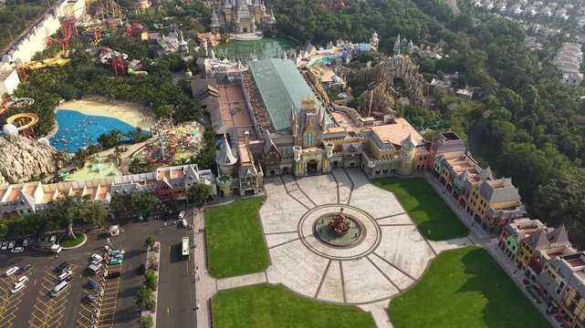 Aerial View of Amusement Entertainment Park on Phu Quoc Island, Vietnam