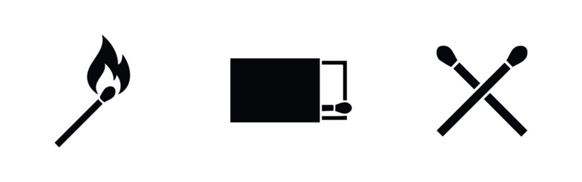 Match and matchbox icons