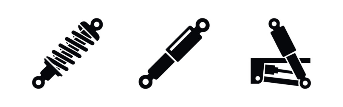 Icons of shock absorbers for vehicles