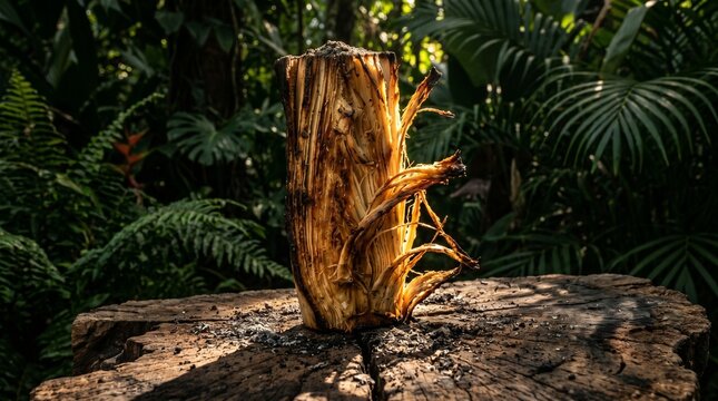 Cinematic Palm Heart Hero in Amazon Light