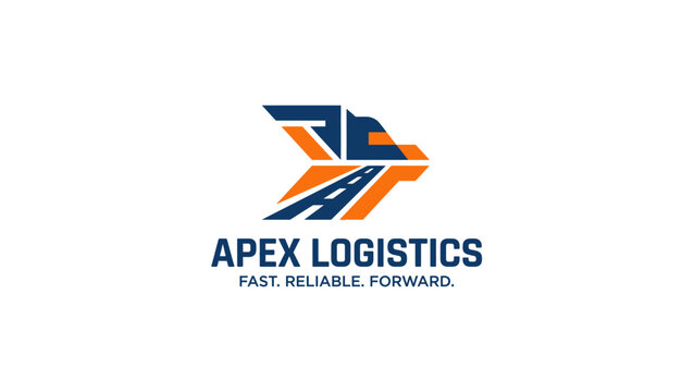 Apex Logistics Logo Design for Transportation and Supply Chain Business