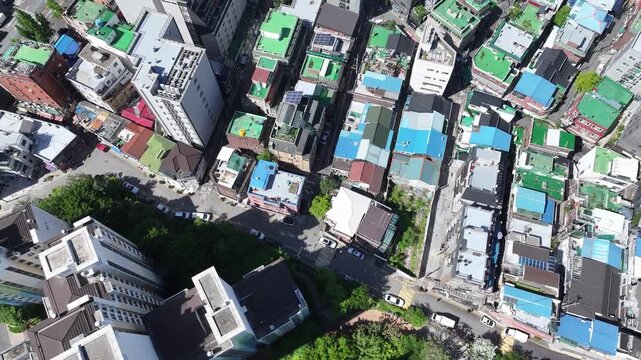서울 숭인근린공원 도심전경