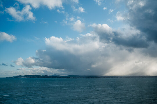 Coast of Ireland and dramatic cloud