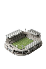 Miniature architectural model of a modern soccer stadium © Kate