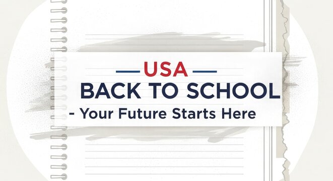 Back to school usa concept education learning and future opportunities stock photo