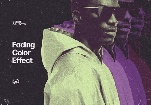 Fading Color Photo Effect &ndash; Duotone for Album Cover & Social Media (PSD)