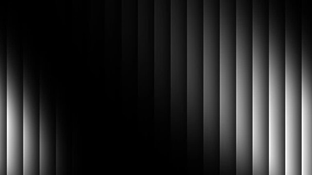 Black and white abstract vertical stripes pattern with subtle gradient lighting