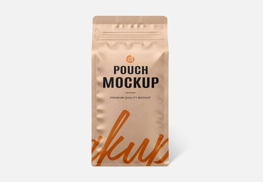 Plastic Pouch Packaging Mockup