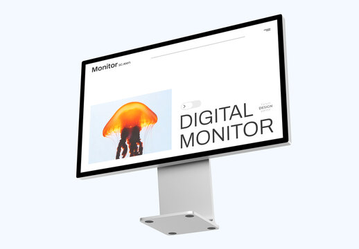 Desktop Computer Screen Mockup