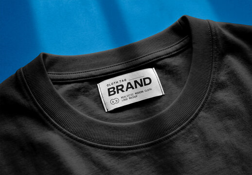 Realistic Clothing Label Mockup