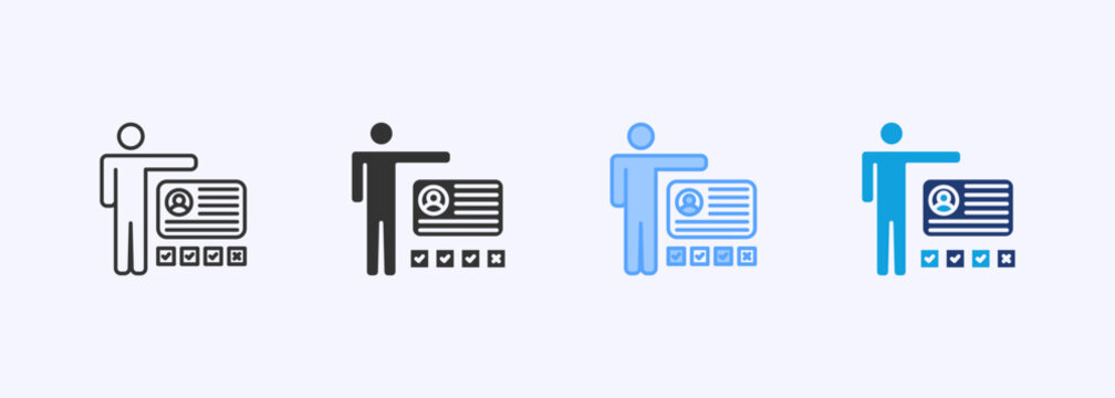 Accountability Icon Set Multiple Style Collection Illustration