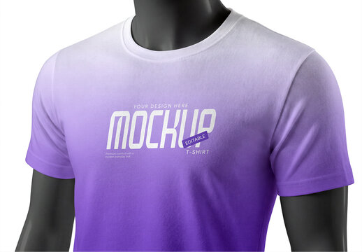 Editable T-Shirt Mockup Template